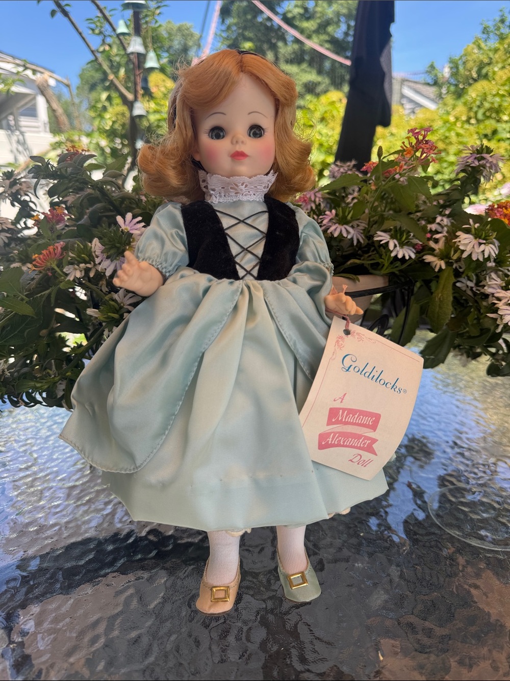 Madame Alexander Blue & Black Goldilocks Doll with Blonde Hair
